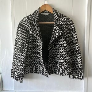 Diane von Furstenberg Esperanza Black and White Jacket